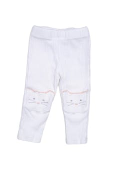 Legging crema, tela texturada con rodilleras de gato, 96% algodón y 4% spandex - Tjx Europe
