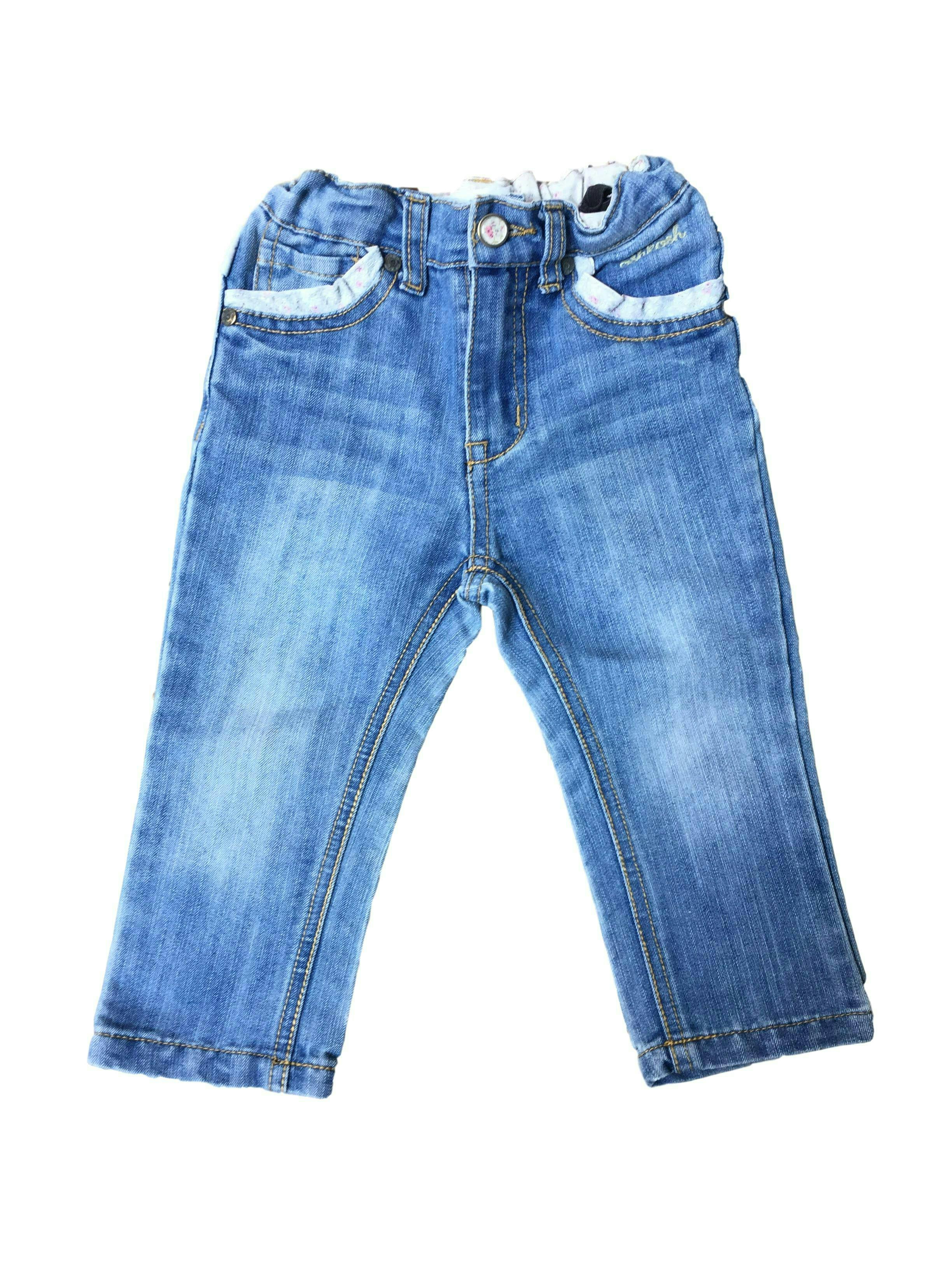 Jean con cintura regulable ribete en bolsillos 100% algodón - OshKosh