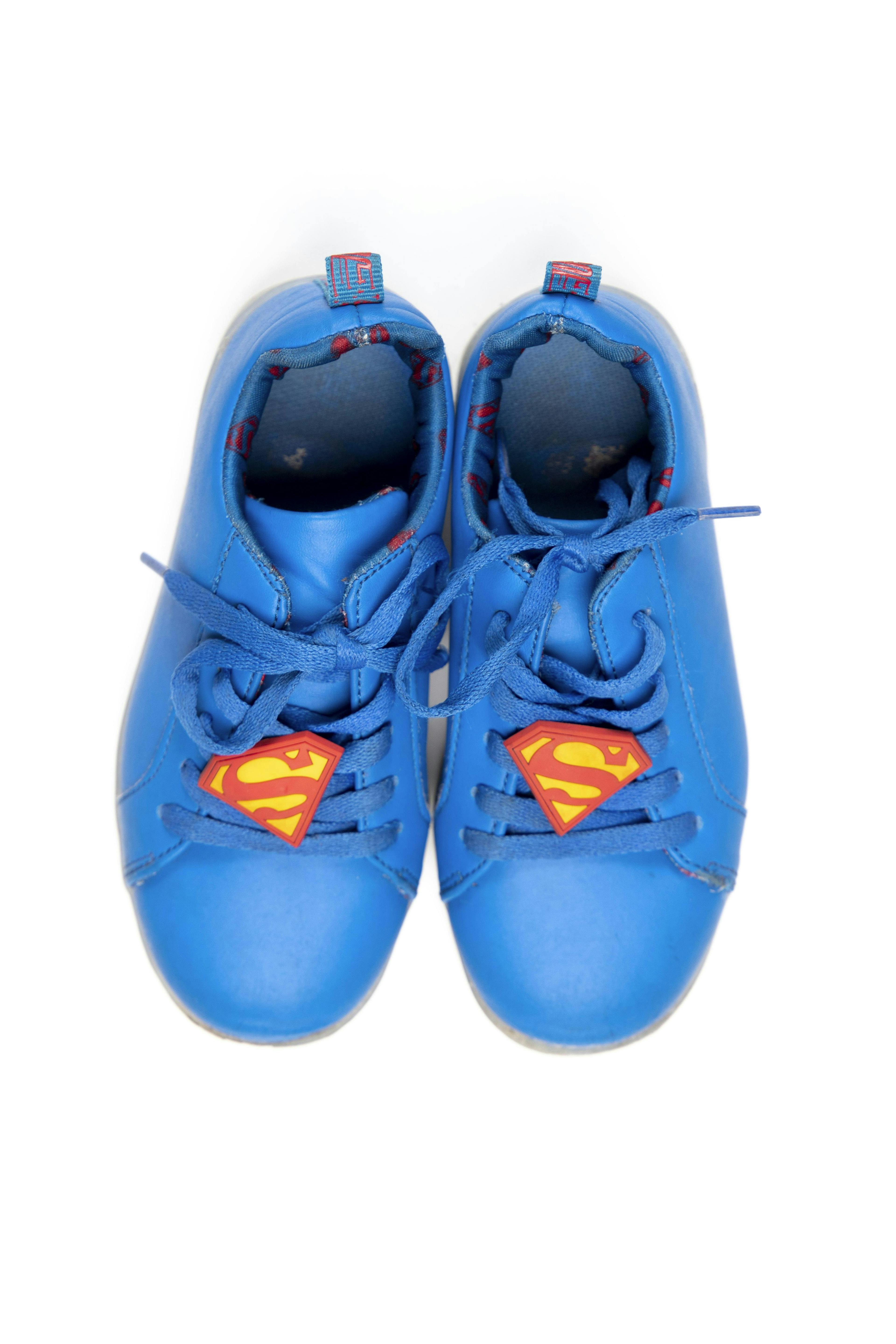 zapatillas superman con luz - liga de la justicia