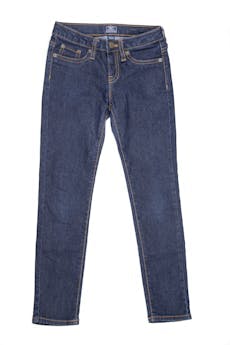 Pantalón jean azul marino. Cintura regulable. 80% algodón. Talla 7 en etiqueta. Stretch - Gap