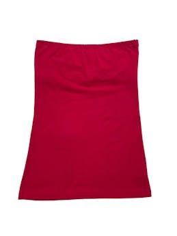 Polo Xiomi strapless rojo 95% algodón stretch, forro corto de la misma tela. Busto 80cm sin estirar Largo 50cm