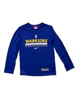Polo Nike azul NBA Warriors ,tejido suave y ligero con tecnología dri fit que repele el sudor.
