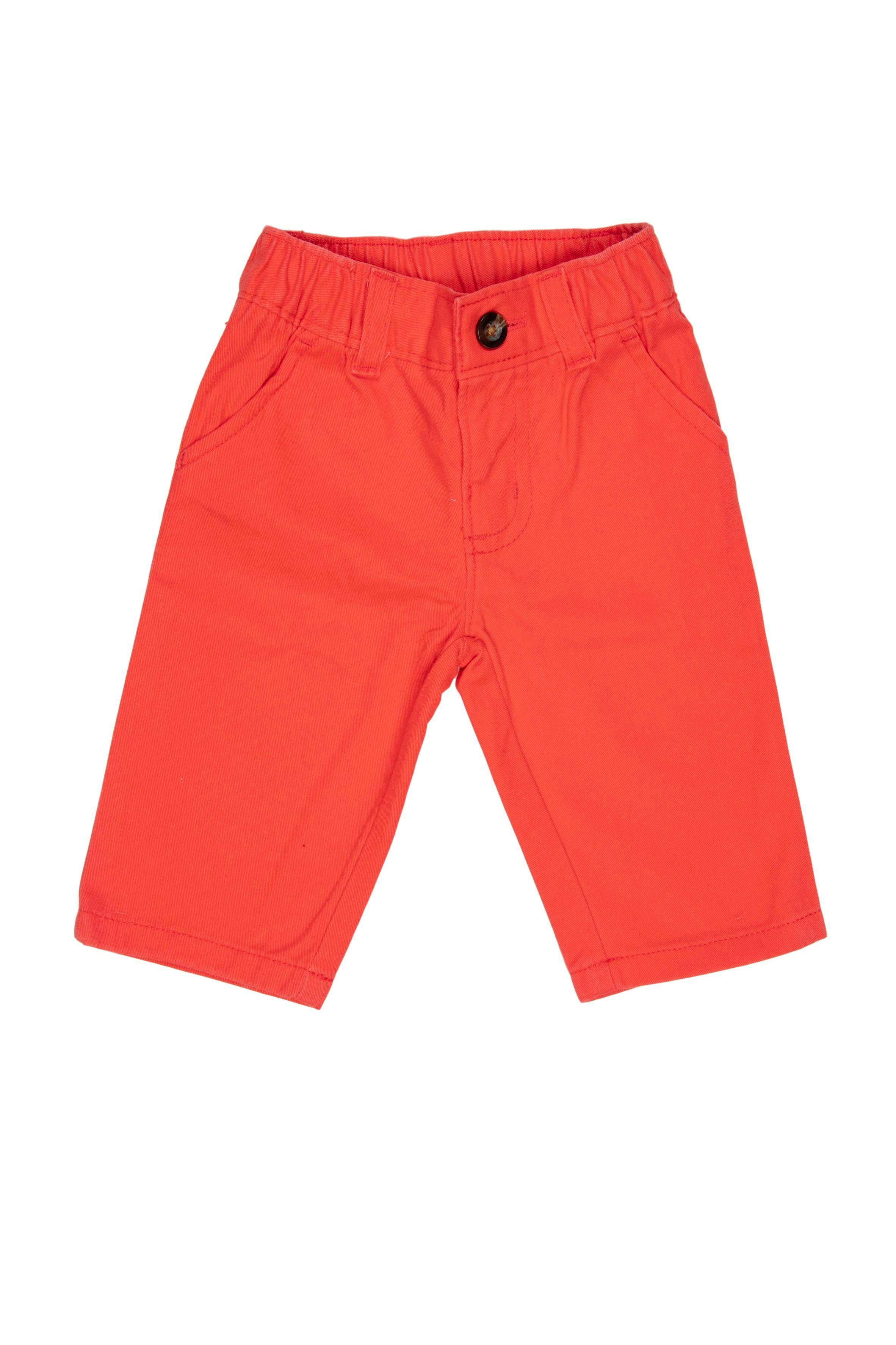 Pantalon rojo 100% algodón, elástico en la cintura - Carter's