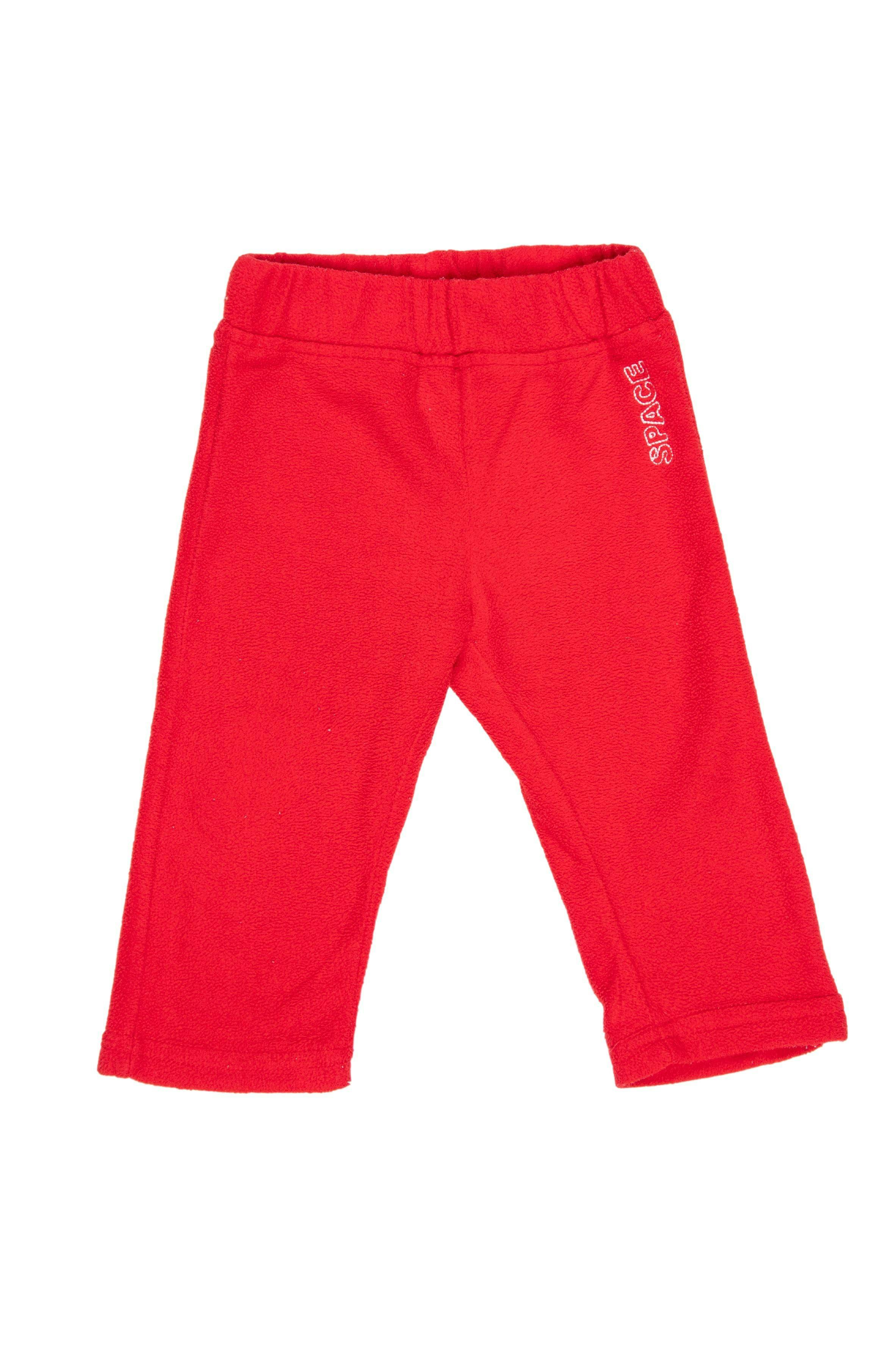 Pantalón de polar rojo con bordado space - Urb
