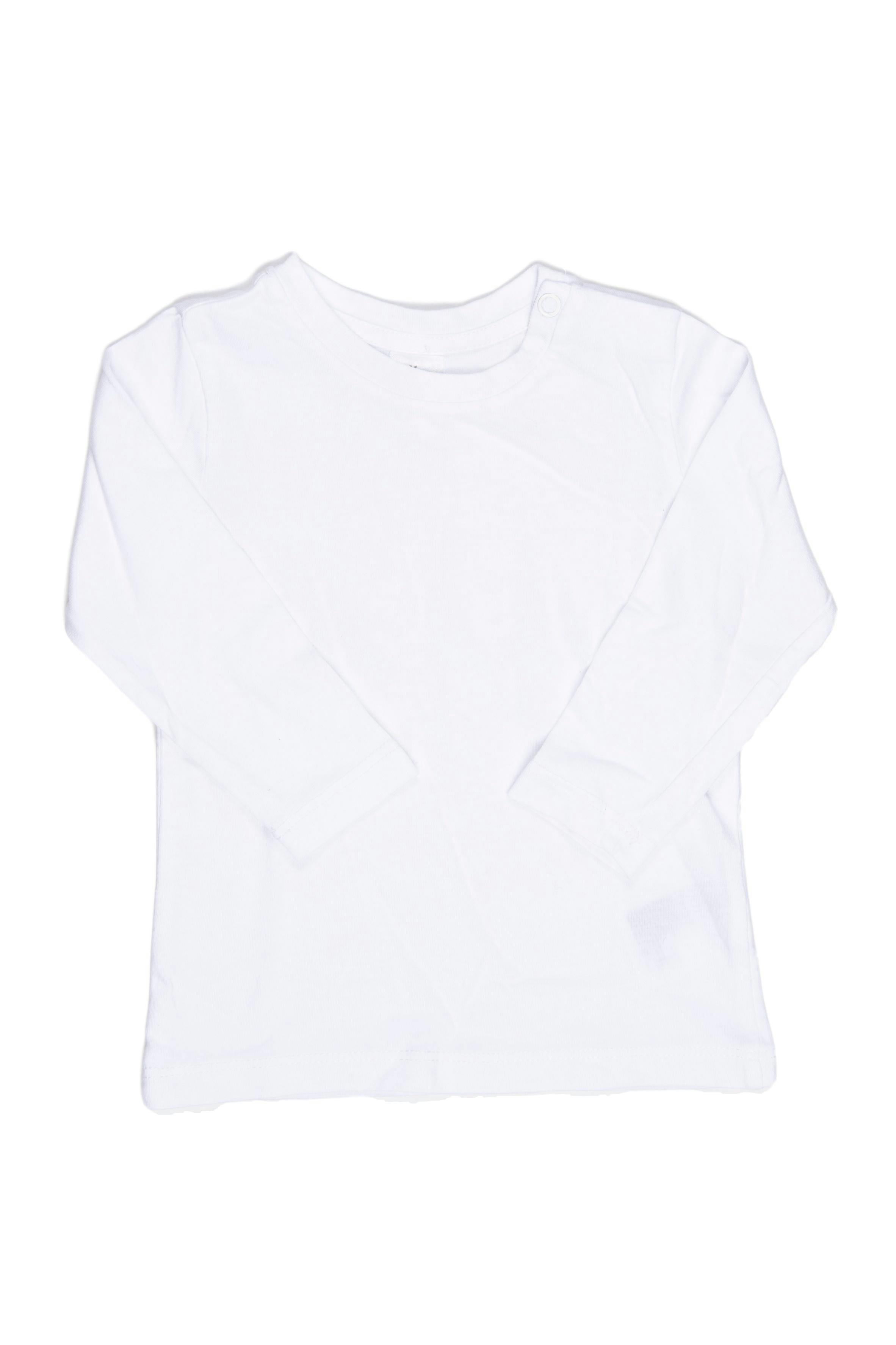 Polo blanco basico manga larga 100% algodón - H & M
